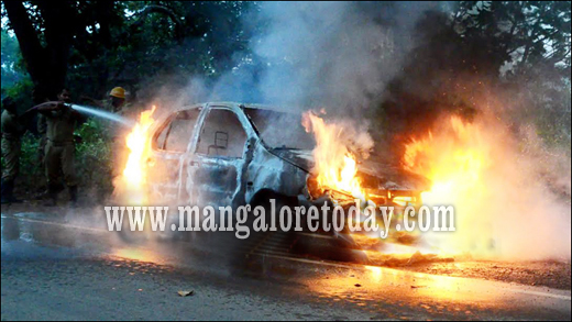 car fire
